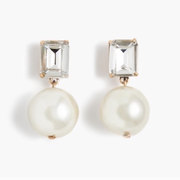 J. Crew Jewelry - J. Crew pearl gem earrings
